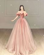 Vestidos de fiesta rosas de moda, vestidos de noche formales Y6585