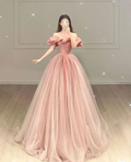 Vestidos de fiesta rosas de moda, vestidos de noche formales Y6585