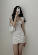 Vestido blanco, vestido de verano, vestido blanco sexy para fiesta de bienvenida Y1467