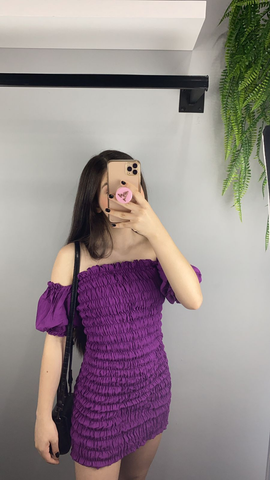 Lindo vestido morado para fiesta de bienvenida, vestido para fiesta de cumpleaños número 22 Y3041