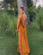 Chic One Shoulder Prom Dress With Split Trendy Evening Dress Y6248