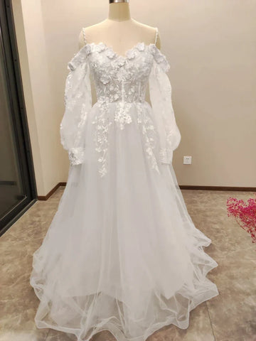 Vestido De Noiva Boho encaje hinchado tul Vestidos De Novia Vestidos De Novia Robe De Mariée Vestidos De Novia