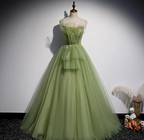 Robe de soirée longue verte pour fille, robe de bal pour femme, robe de remise de diplôme Y4379