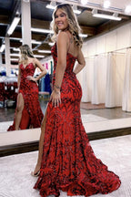 Spaghetti Straps Mermaid Prom Dress