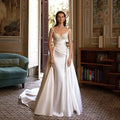 Vestido De novia mancha blanco apliques corte tren plisado cariño plisado Elegante Vestidos De Fiesta Elegantes Para Mujer 2023 