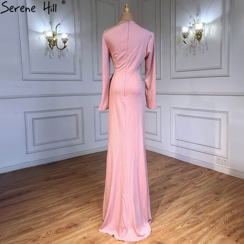 On Sale no return no refundSale White Satin Simple Long Sleeves Prom Dresses 2025 Mermaid Elegant Long Prom Party Gowns LA70298