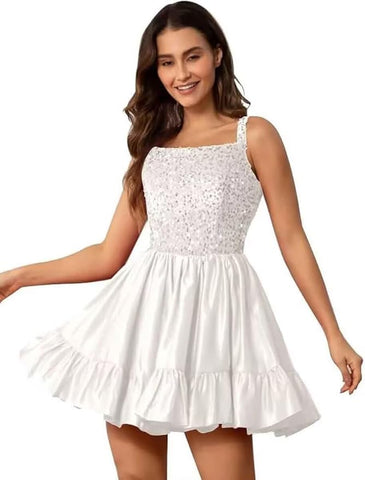 Robe de soirée ajustée et évasée pour adolescentes VMH113