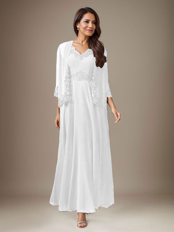 Vestido de gasa con lentejuelas color ciruela, corte en A 