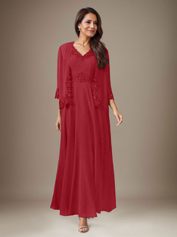 Vestido de gasa con lentejuelas color ciruela, corte en A 