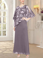 Robe longue en maille pailletée avec corsage asymétrique original 