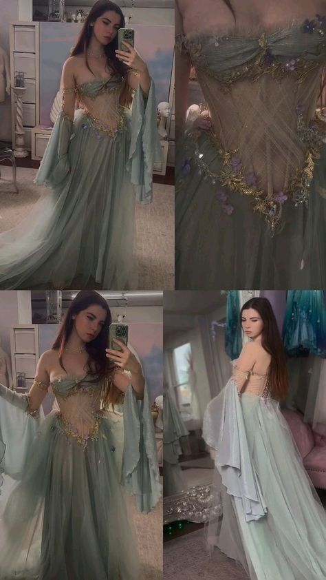 Elegante vestido de noche largo de corte A con apliques de tul y hombros descubiertos Y8184