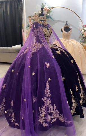 Impresionante vestido de quinceañera de princesa color púrpura, vestido de baile, vestido de 16 años color púrpura Y6560