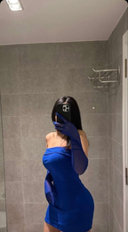 Vestido corto de fiesta sin tirantes azul real, vestido sexy azul real Y2501