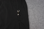 Vestido de fiesta negro de mujer con cuello halter y abertura, sexy vestido de noche negro sin mangas Y1161