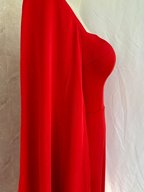 Vestidos de fiesta de noche para mujer, informales, sin tirantes, rojos, para banquetes, vestidos largos de boda para mujer Y4991