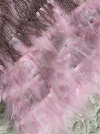 Vestido sexy de mujer con plumas brillantes y borlas, vestido rosa de lentejuelas con flecos para baile estilo años 20, vestido formal de verano, vestido rosa para fiesta de bienvenida Y2470