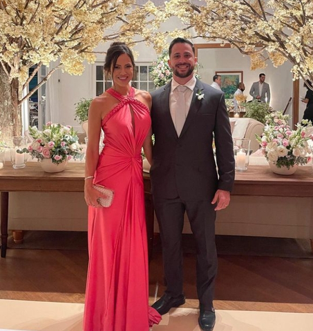 Blue Halterneck Pleated Mermaid Long Prom Dress Evening Dress Y8475