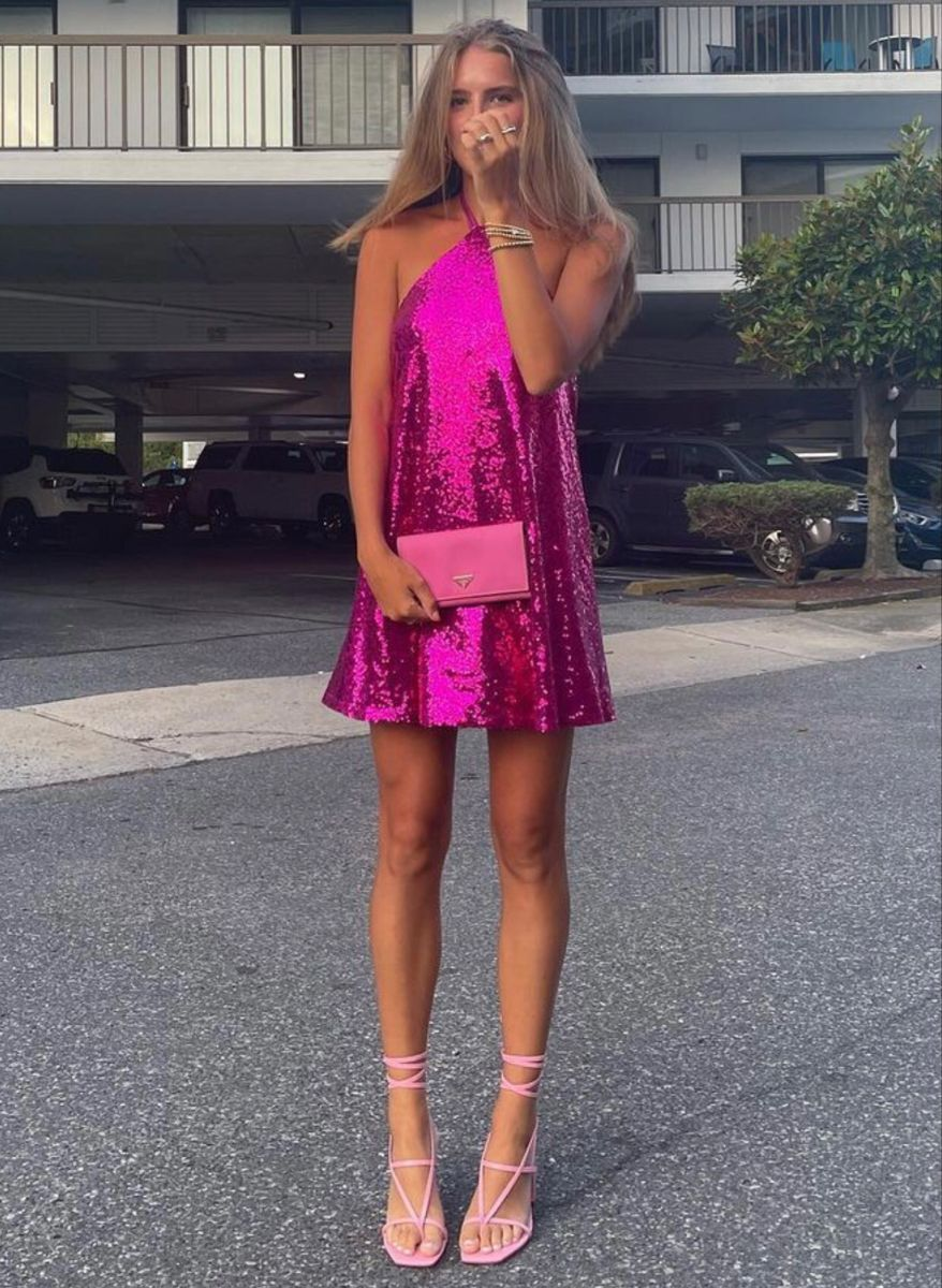 Vestido de fiesta de bienvenida con lentejuelas corte en A Y2330