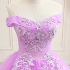 Robe de bal de princesse classique violette pour quinceañera Y299