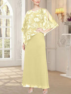 Robe longue en maille pailletée avec corsage asymétrique original 