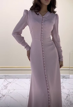 Robe de bal élégante à manches longues, coupe fourreau/colonne, robe de soirée charmante Y4636