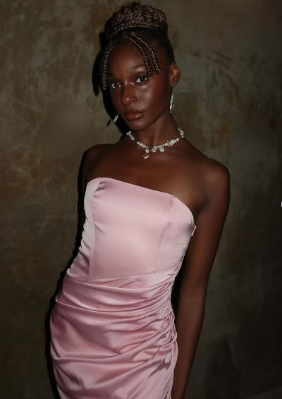 Vestido de noche rosa elegante estilo sirena, sin tirantes, plisado, para baile de graduación Y8126