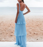 Charming Blue Prom Dress Long Evening Dress Y6363