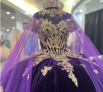 Impresionante vestido de quinceañera de princesa color púrpura, vestido de baile, vestido de 16 años color púrpura Y6560