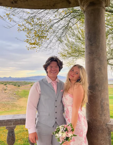 Vestido de noche de sirena con estampado floral en satén rosa dulce Y7828