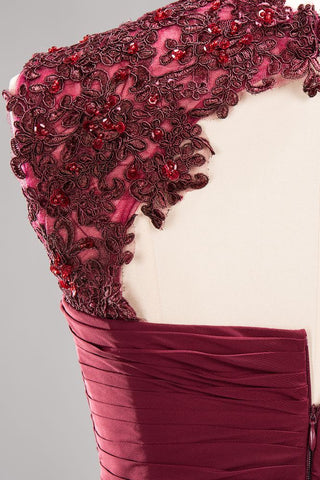 Vestidos de dama de honor de corte A, de gasa, con apliques de joyas, sin mangas y hasta la rodilla, con volantes.