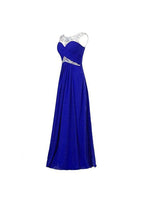 Robe de soirée en mousseline de soie, coupe trapèze, pour demoiselle d'honneur, bal de promo, PG256