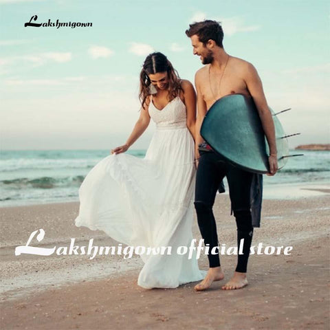 Vestidos de novia de gasa de corte A con hombros descubiertos y espalda descubierta