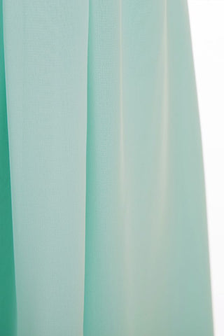 Vestidos de dama de honor de gasa de corte A, largos hasta el suelo y con un solo hombro