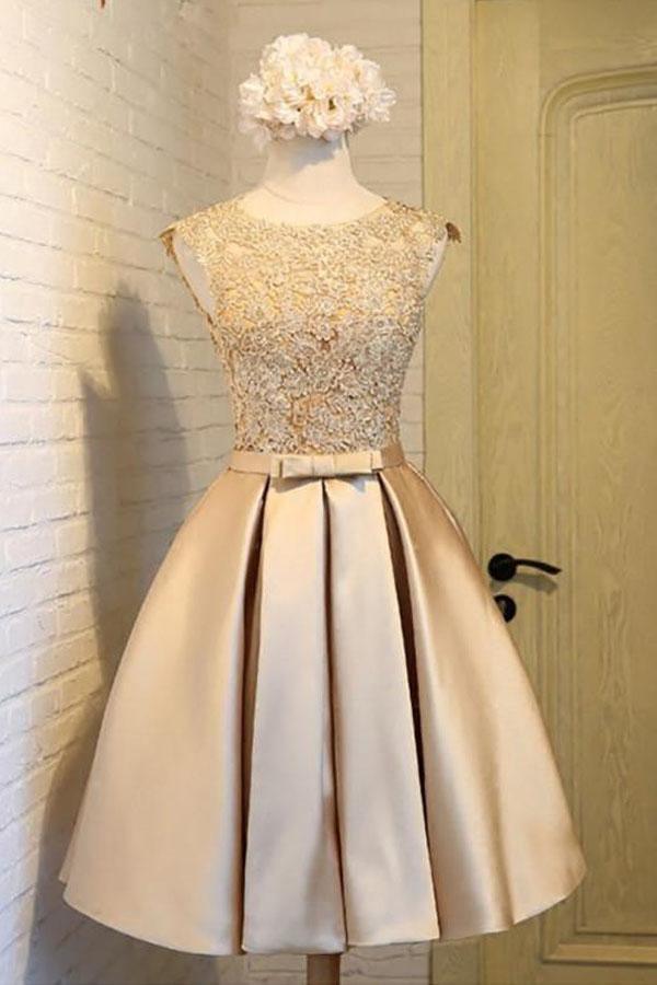 Vestido de fiesta corto rojo elegante estilo línea A para baile de graduación, vestido de fiesta PD388
