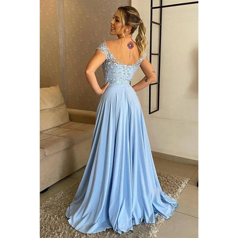 Vestido de encaje de talla grande con hombros descubiertos y corte en A para la madre del pájaro 