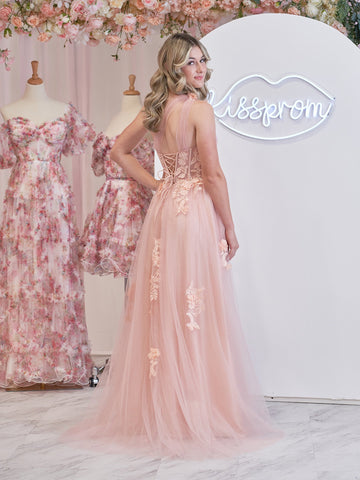 Robe de bal longue noire asymétrique à une épaule, coupe trapèze, ornée d'appliqués