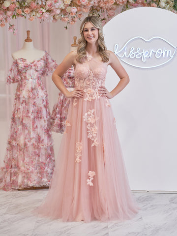 Robe de bal longue noire asymétrique à une épaule, coupe trapèze, ornée d'appliqués