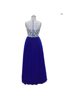 Vestido de graduación corte A, encaje, dama de honor, vestido largo de noche PG246