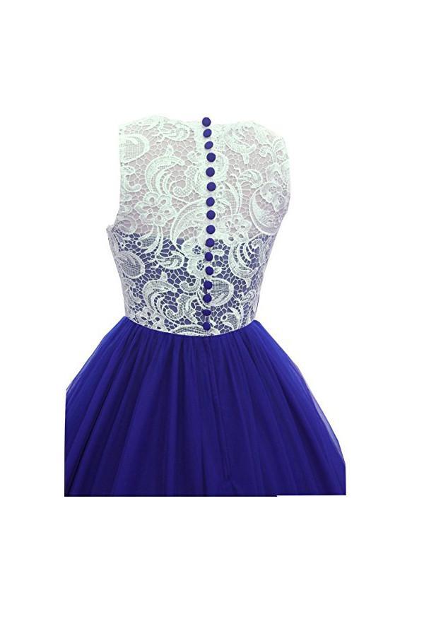 Vestido de graduación corte A, encaje, dama de honor, vestido largo de noche PG246