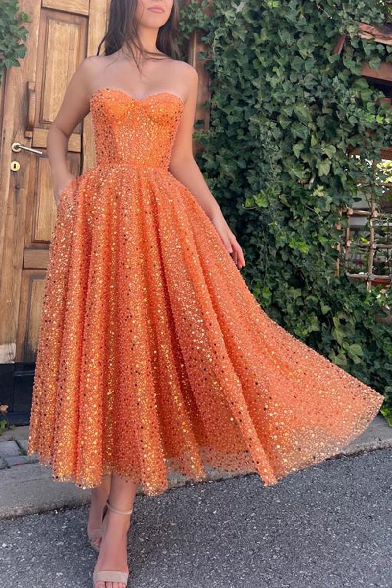 Vestidos de fiesta corte A, brillantes y relucientes, vestido de cóctel largo hasta el suelo sin mangas con escote corazón de encaje y lentejuelas
