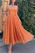 Vestidos de fiesta corte A, brillantes y relucientes, vestido de cóctel largo hasta el suelo sin mangas con escote corazón de encaje y lentejuelas