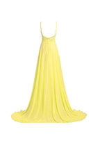 Vestidos largos de fiesta con tirantes y cuentas, corte en A, vestidos de noche PG272