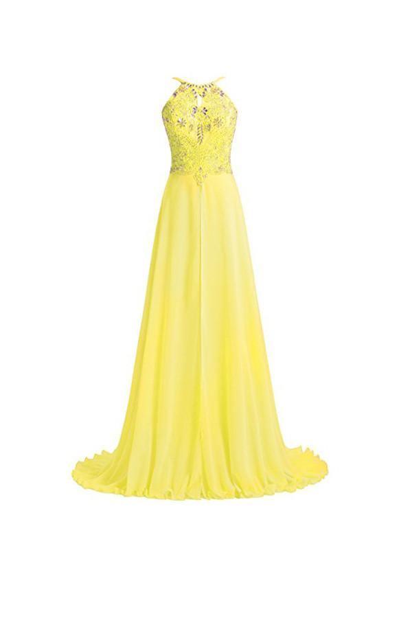 Vestidos largos de fiesta con tirantes y cuentas, corte en A, vestidos de noche PG272