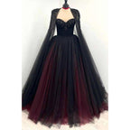 Vestidos largos de noche formales de corte línea con escote corazón y cuentas 