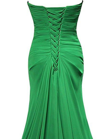 Robe de demoiselle d'honneur en mousseline de soie, coupe trapèze, décolleté cœur, longueur au sol, référence BD021