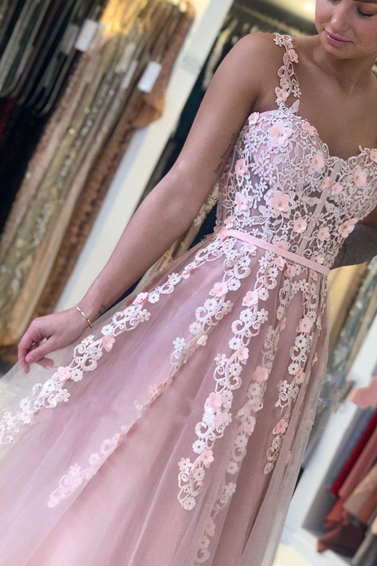 Vestidos de fiesta largos de corte A, sin mangas, con escote corazón y espalda descubierta con apliques de encaje