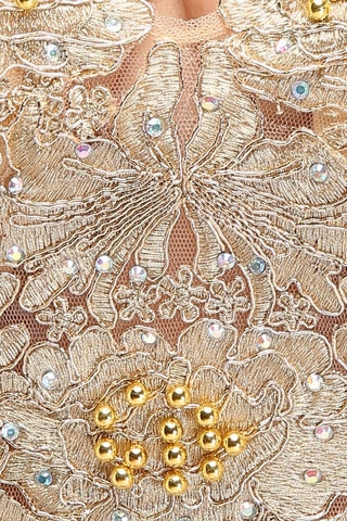 A-Line V-neck Plus size Long Sleeveless Evening Dresses with Appliques