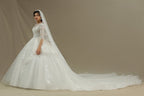 Vestido de novia corte A | Vestidos de novia con mangas