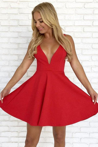 Robe de bal courte blanche à bretelles et dos nu en satin, coupe trapèze