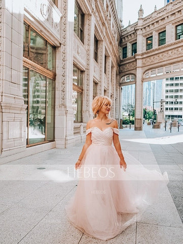 Vestidos de graduación de corte A/elegantes sin mangas con hombros descubiertos, de tul y con cuentas